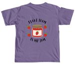 Float Team Is My Jam, a Grape Comfort Colors Unisex Tee (back-view)