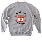 Float Team Is My Jam, a Sport Grey Softstyle Crewneck Sweatshirt (back-view)
