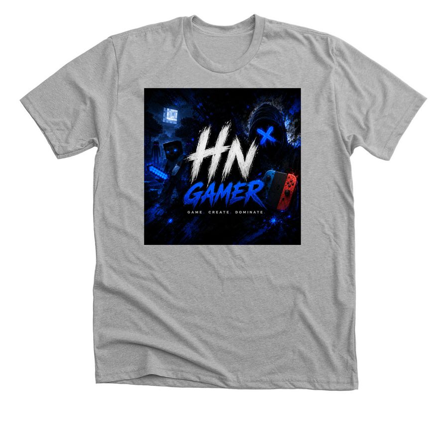 the HN gamer shirt, a Athletic Heather Premium Unisex Tee