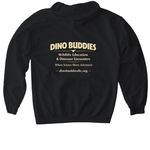 Clever Girl, a Black Gildan Softstyle Pullover Hoodie (back-view)