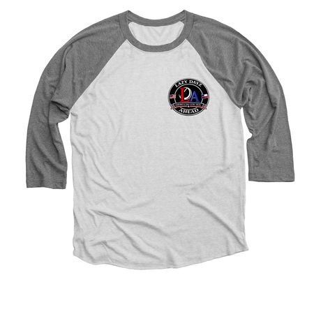 LDA USA 250th, a Premium Heather and Heather White 3/4 Sleeve Baseball Tee