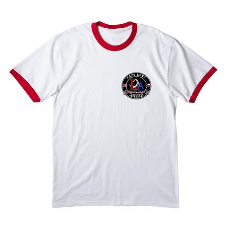 LDA USA 250th, a White/ Red Cotton Ringer Tee
