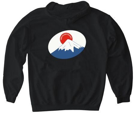 Hoodie (Men?s), a Black Gildan Softstyle Pullover Hoodie (back-view)