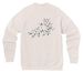 Blueberry Love, a Heather Dust Premium Raglan Crewneck Sweatshirt (back-view)