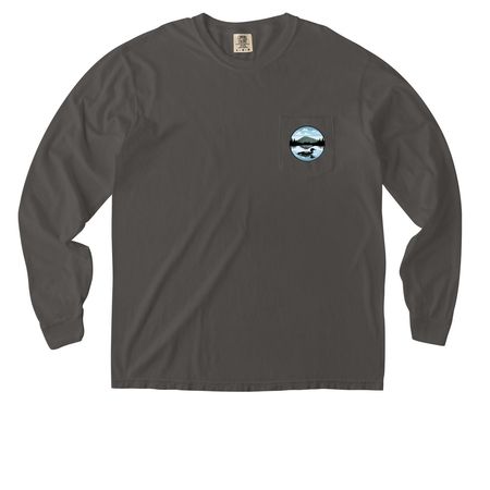 Mirror Lake Merchandise, a Pepper Comfort Colors Long Sleeve Pocket Tee
