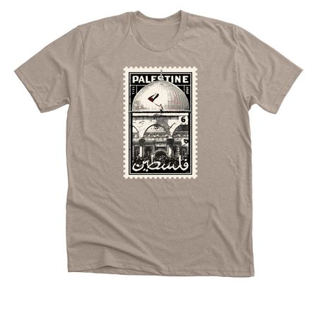 A postage stamp reflecting the spirit of Jeru, a Heather Stone Premium Unisex Tee