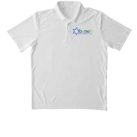Yavneh Polo, a White Unisex Performance Polo