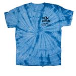 Dogs With Rattitude Qualifier Gear - 2026, a Baby Blue Classic Tie Dye Tee (back-view)