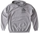 Dogs With Rattitude Qualifier Gear - 2026, a Sport Grey Gildan Softstyle Pullover Hoodie (back-view)