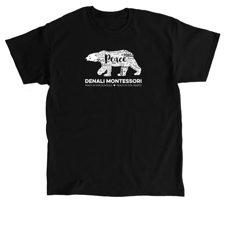 Polar Peace Bear, a Black Classic Unisex Tee