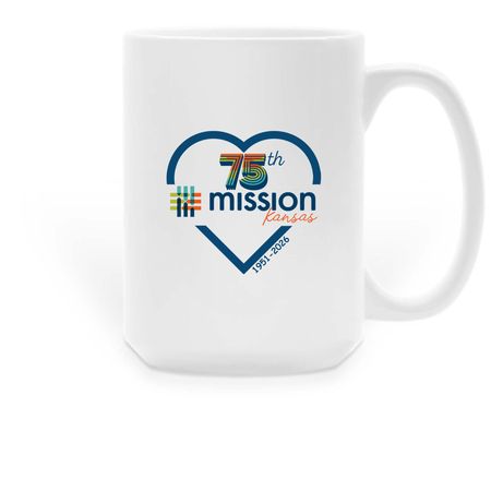 Love Mission, a White Large Coffee Mug