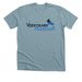 Vancouver Audubon Logo, a Heather Blue Lagoon Premium Unisex Tee