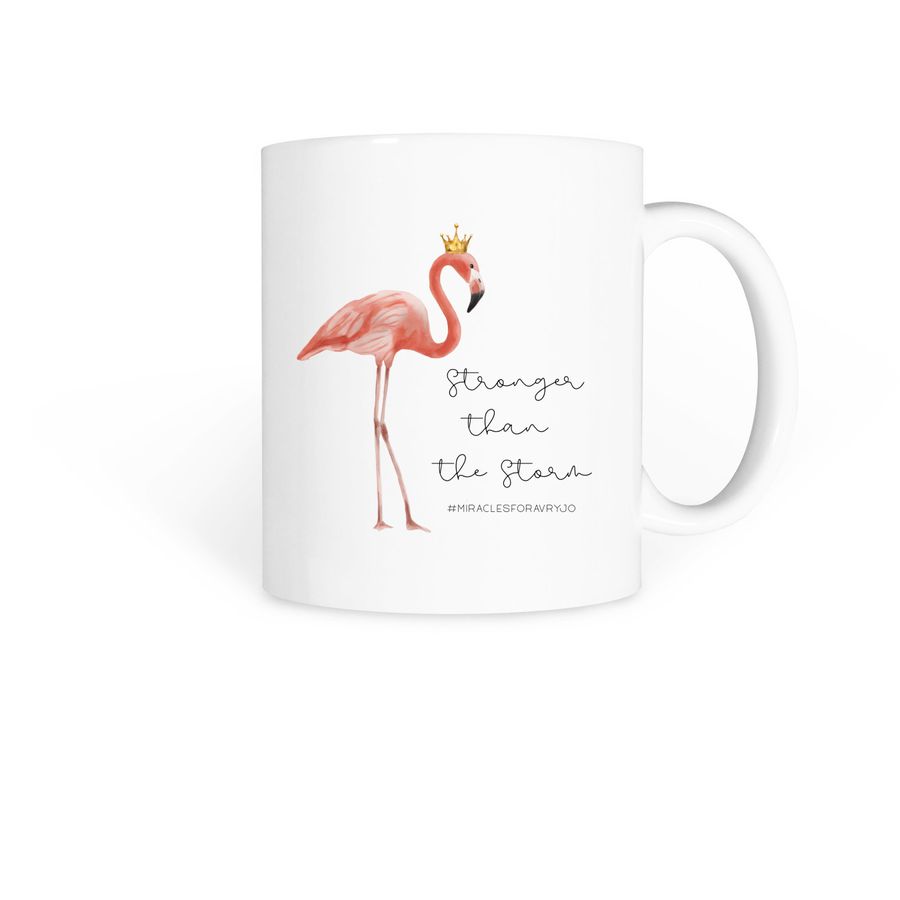 Stronger than the Storm, a White Coffee Mug