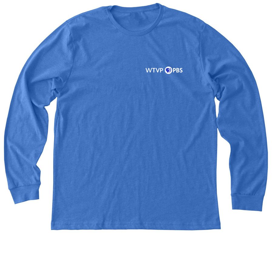 Long Sleeves & Sweatshirts-WTVP, a Heather True Royal Premium Long Sleeve Tee