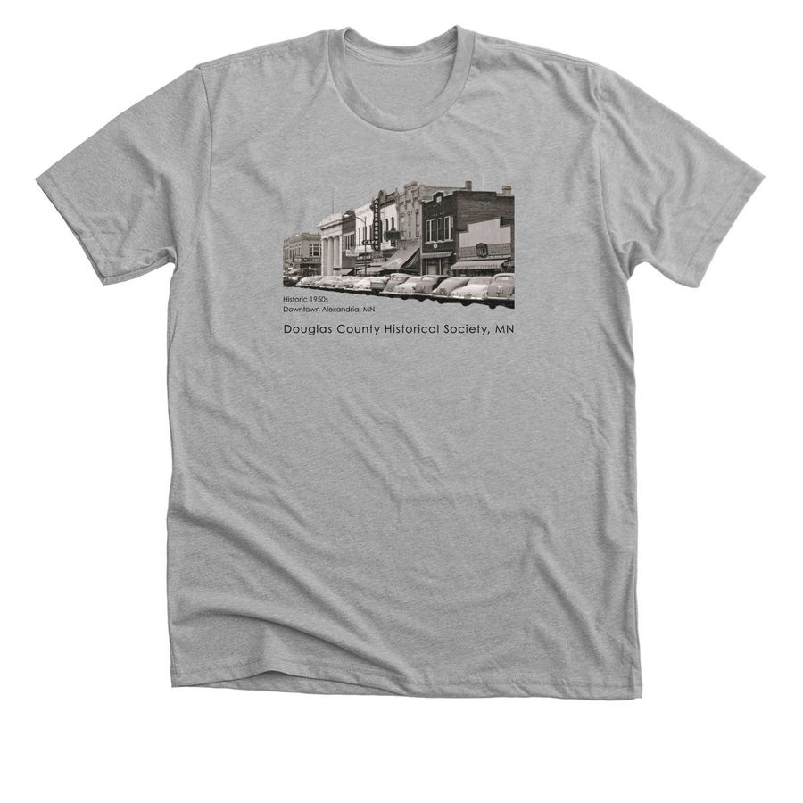Historic 1950s Downtown Alexandria, a Athletic Heather Premium Unisex Tee