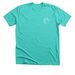 Half-Way Home Think Spring (White Logo), a Heather Sea Green Premium Unisex Tee