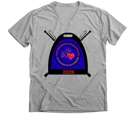 No Stirrup November 2026, a Athletic Heather Premium V-Neck Tee