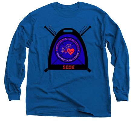 No Stirrup November 2026, a Royal Blue Classic Long Sleeve Tee
