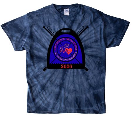 No Stirrup November 2026, a Navy Classic Tie Dye Tee