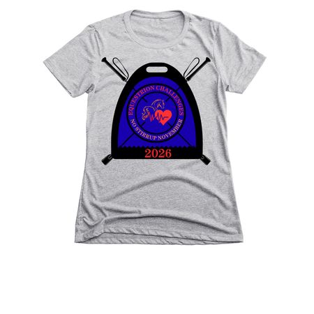 No Stirrup November 2026, a Dark Heather Grey Women's Slim Fit Tee