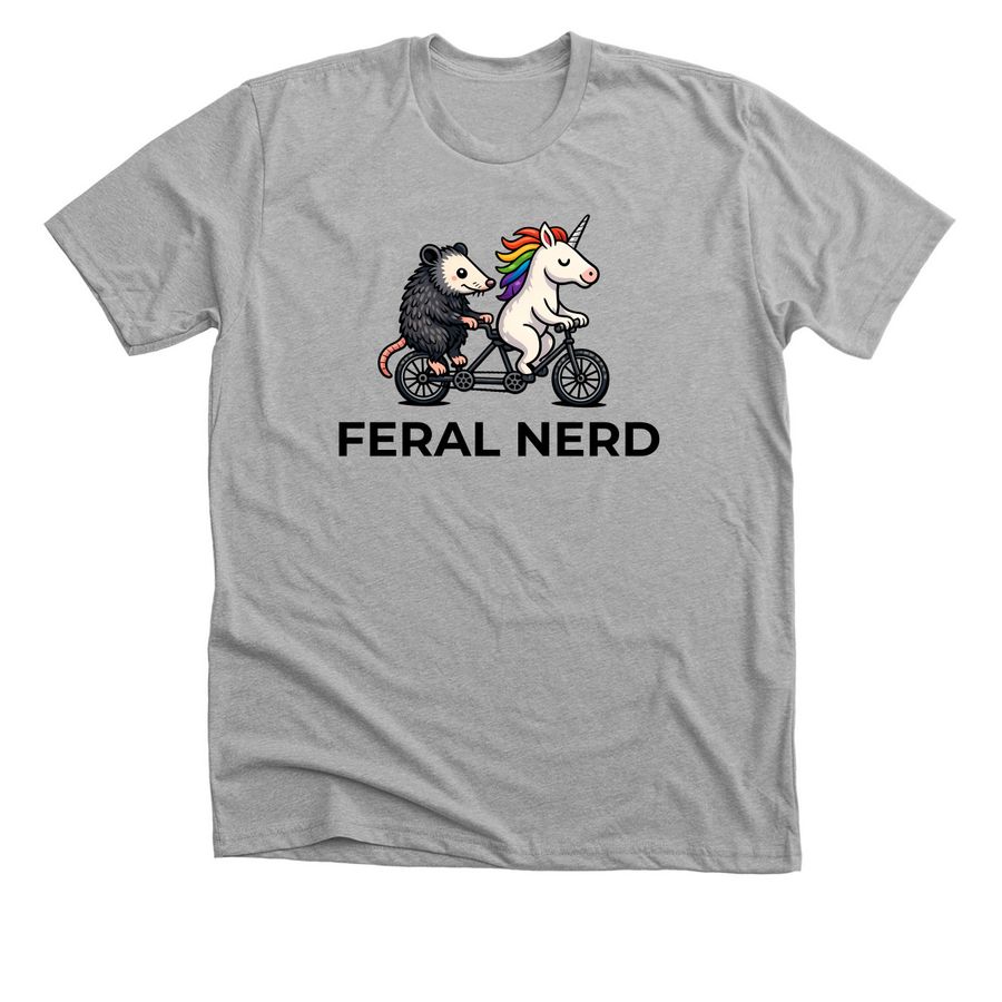 Nerds for NKN, a Athletic Heather Premium Unisex Tee