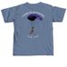 Clemson Skydiving, a Blue Jean Comfort Colors Unisex Tee (back-view)