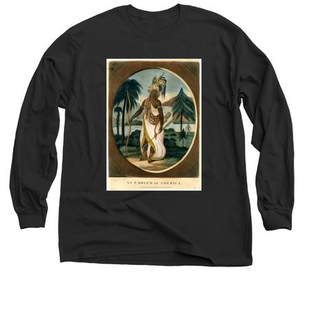An Emblem of America, a Black Classic Long Sleeve Tee