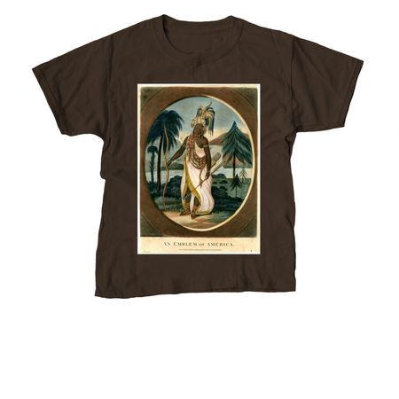 An Emblem of America, a Dark Chocolate Youth Unisex Tee