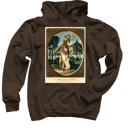 An Emblem of America, a Dark Chocolate Pullover Hoodie