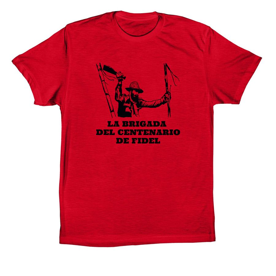 Centenary of Fidel Brigade Shirt, a Red Premium Cotton Tee