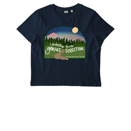Leadership Gives Genius Direction, a French Navy Stanley/Stella Women?s Stella Muser Tee