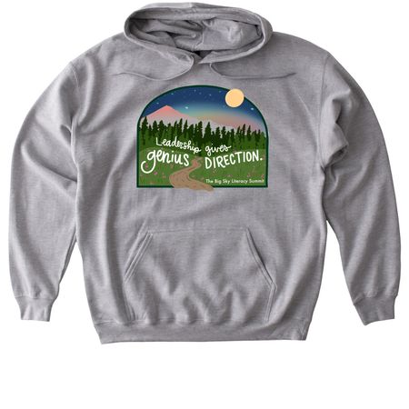 Leadership Gives Genius Direction, a Sport Grey Gildan Softstyle Pullover Hoodie