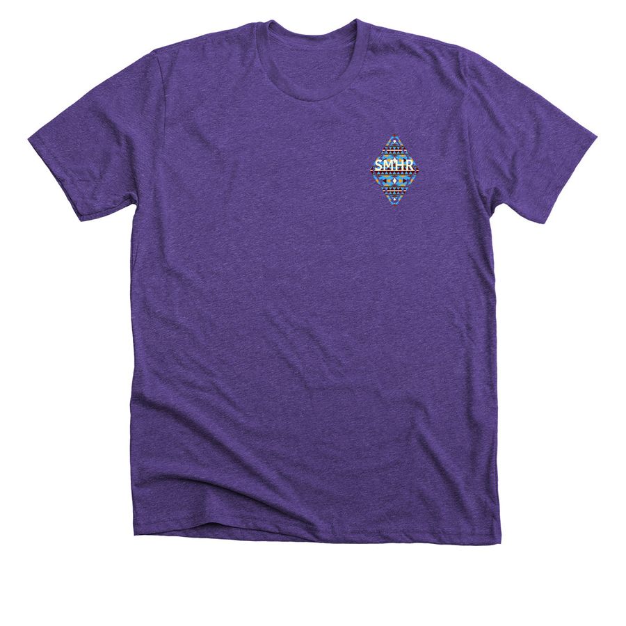 Navajo Shirt, a Heather Team Purple Premium Unisex Tee