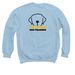 Big Feelings, a Light Blue Crewneck Sweatshirt (back-view)