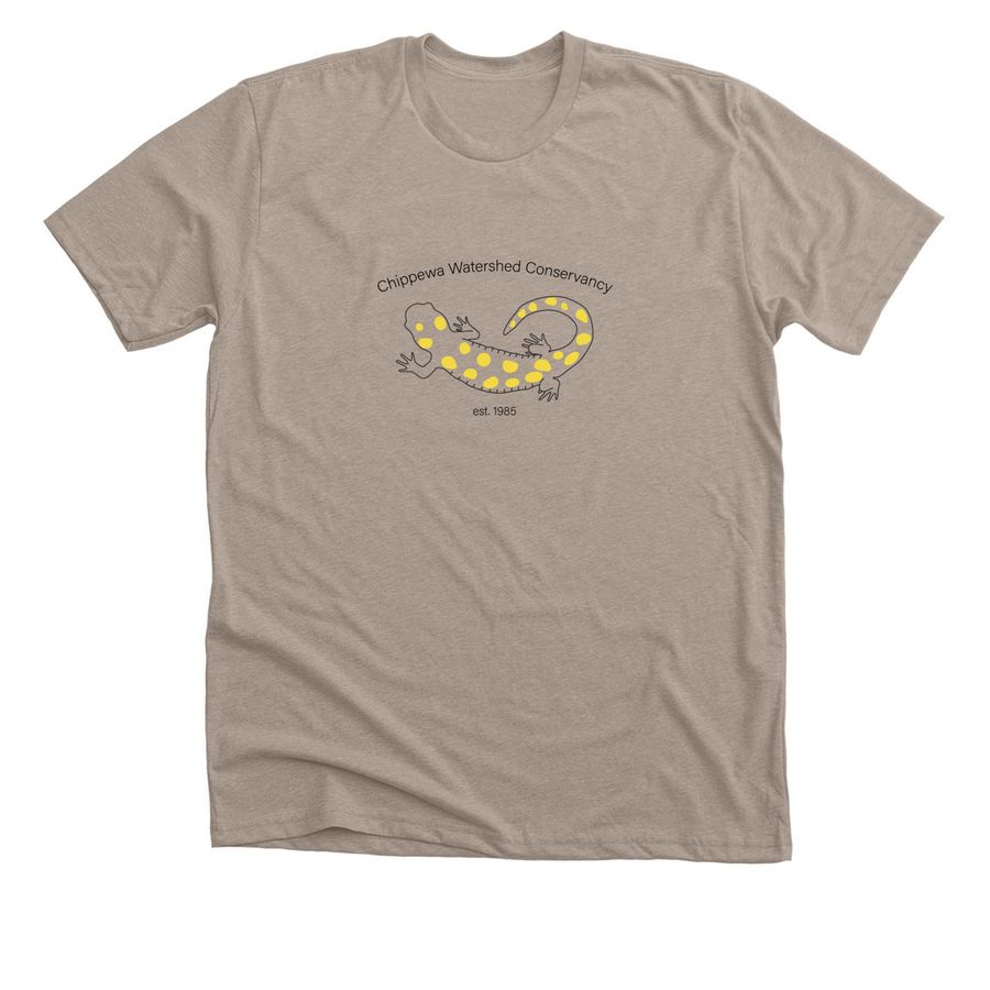 CWC Spotted Salamander Shirt (2nd Version), a Heather Stone Premium Unisex Tee