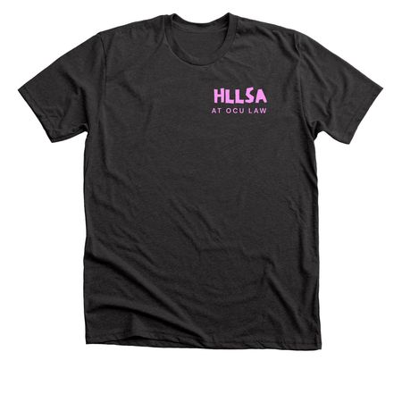 HLLSA Hispanic Heritage Month T-Shirt, a Dark Grey Heather Premium Unisex Tee (back-view)