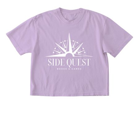 Side Quest Logo Apparel, a Orchid Comfort Colors Boxy Tee