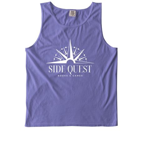 Side Quest Logo Apparel, a Violet Comfort Colors Tank Top