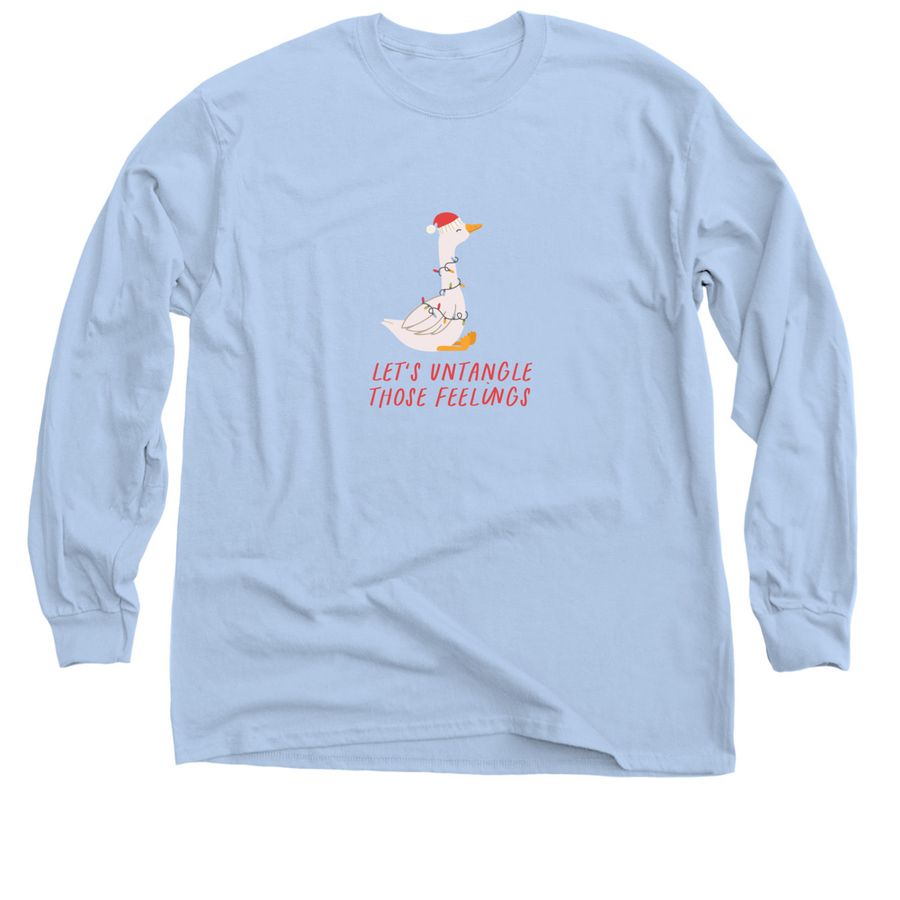 Let's Untangle Those Feelings, a Light Blue Classic Long Sleeve Tee
