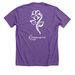 Team Violet Tee, a Heather Team Purple Premium Unisex Tee (back-view)