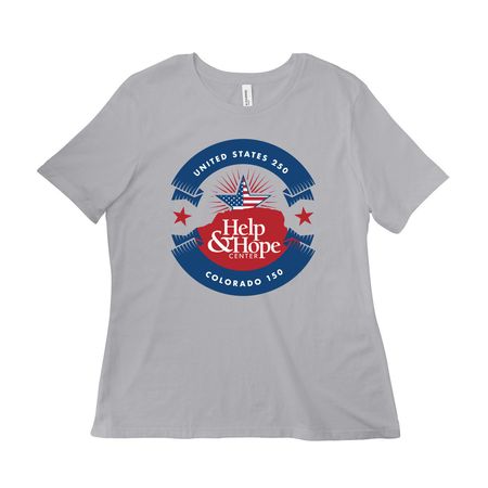 Anniversary Logowear, a Solid Athletic Grey Women?s Relaxed Cotton Tee