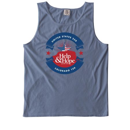 Anniversary Logowear, a Blue Jean Comfort Colors Tank Top