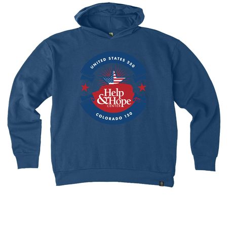 Anniversary Logowear, a Tidal Blue Reclaimist Pullover Hoodie