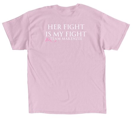 Makenzee Strong T-Shirts, a Light Pink Classic Unisex Tee (back-view)