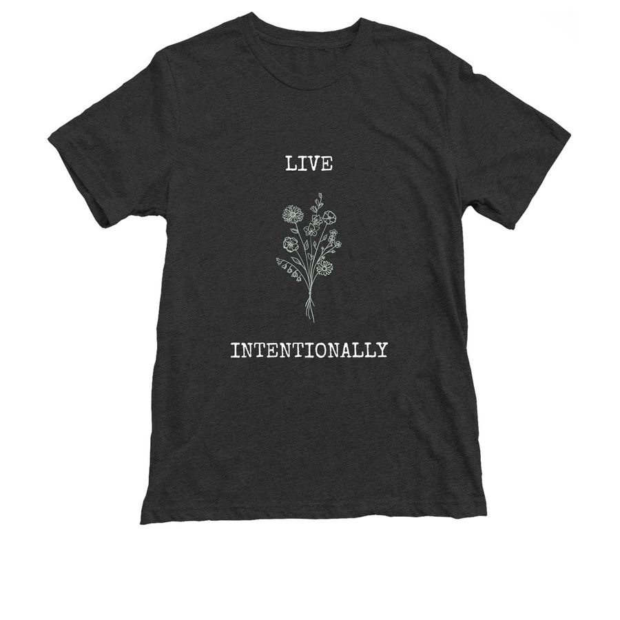 INTENT, a Vintage Black Triblend Unisex Tee