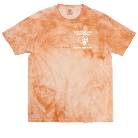 Help us, help them -support animal shelters, a Umber Comfort Colors Colorblast Tee