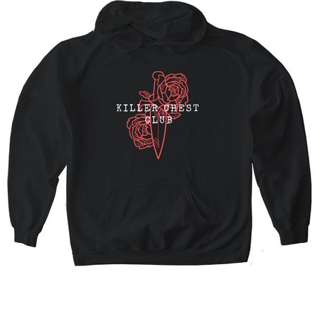 killer chest club ink'd, a Black Gildan Softstyle Pullover Hoodie