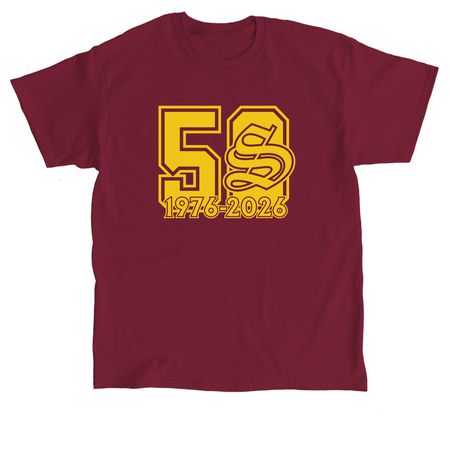 50th Anniversary Shirt, a Cardinal Red Classic Unisex Tee