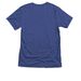 Work From Home, a Vintage Royal Triblend Unisex Tee (back-view)