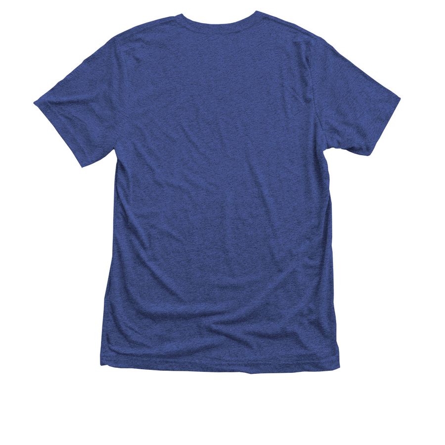 Work From Home, a Vintage Royal Triblend Unisex Tee (back-view)